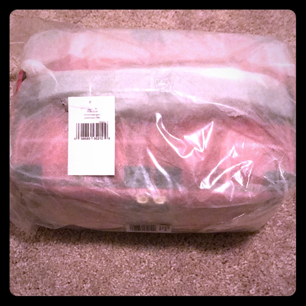 Kate Spade Large Colin Pink Plaid New
